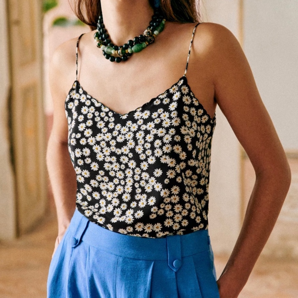 Sezane - Palmo Top, Daisies sz6